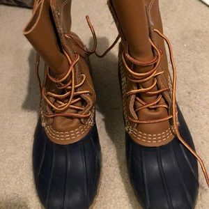 EUC LL Bean boots — navy